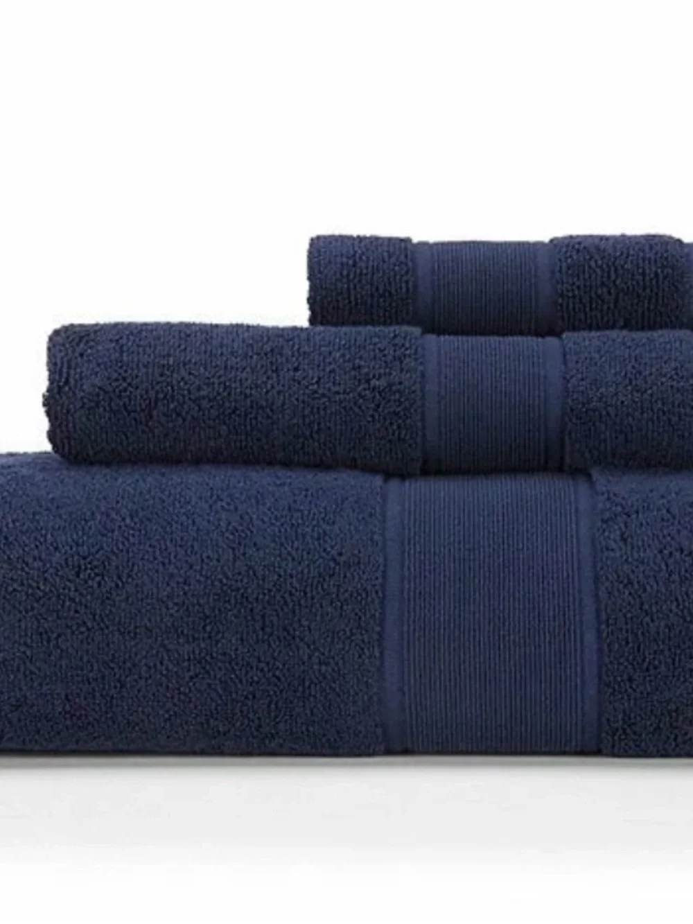 Lauren Ralph Lauren Sanders Club Navy 3 Pc Bath Towel, Hand Towel & Washcloth